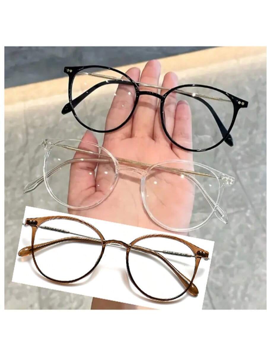 アクセサリー レディース アイアクセサリー セット 1/3ペア ユニセックス ラウンド フルフレーム ファッション アンチグレア拍卖