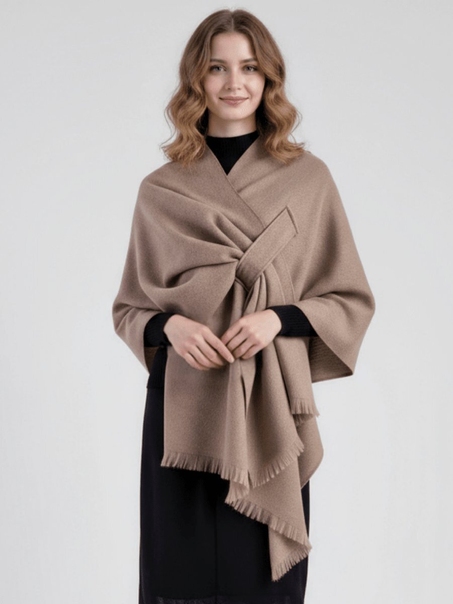 アクセサリー レディース スカーフ 1個 ミニマリズム 無地 フェイクカシミア タッセル デザイン 暖かいショール レディース、カ拍卖