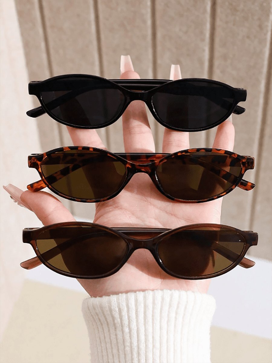 アクセサリー レディース アイアクセサリー セット 2025年新作 オーバル型小型フレーム パーソナライズ フルフレームメガネ 2拍卖