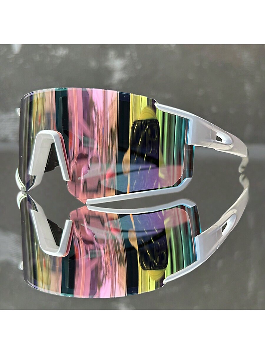 アクセサリー メンズ アイアクセサリー 1個 カラフルなスポーツサングラス、ユニセックス ラップアラウンド サイクリング ランニン拍卖