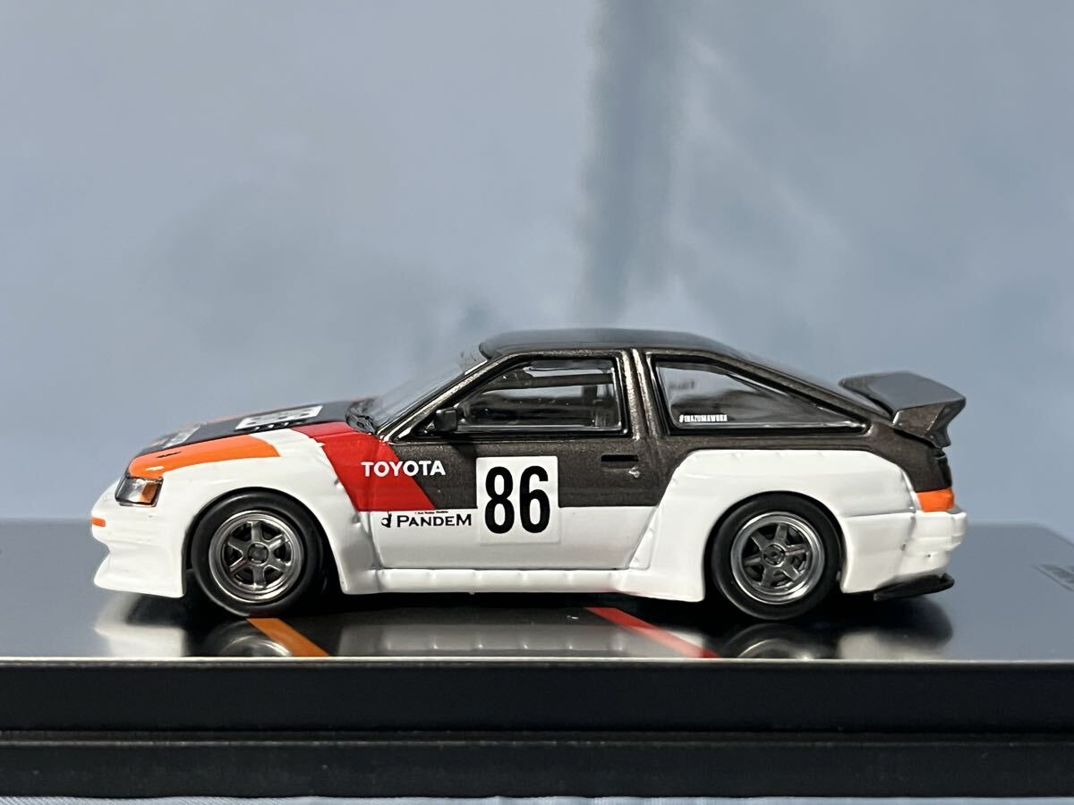 INNOモデル製 トヨタ AE86 レビン(カローラ) イナズマ ワークス パンデム ロケットバーニー TRD 1/64拍卖