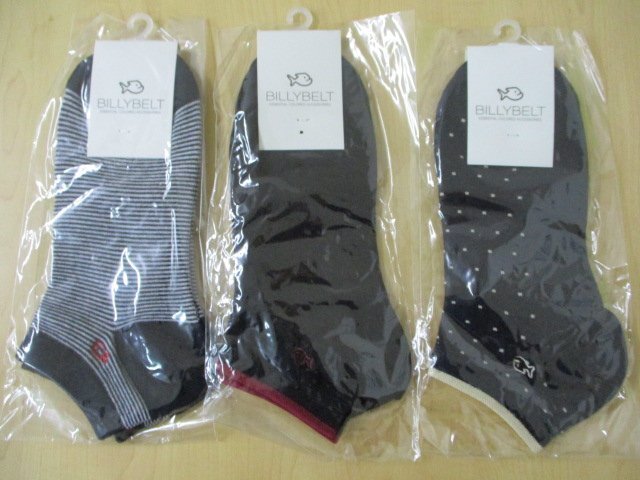 【未使用保管品】BILLY BELT ビリーベルト 靴下 ソックス メンズ 3足セット まとめ売り サイズ 25.5-29㎝拍卖
