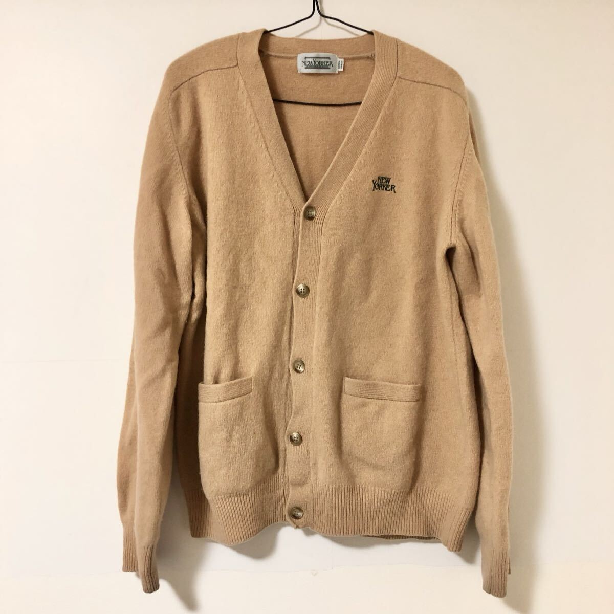New Yorker ニット カーディガン XLサイズ ベージュ セーター ニューヨーカー拍卖