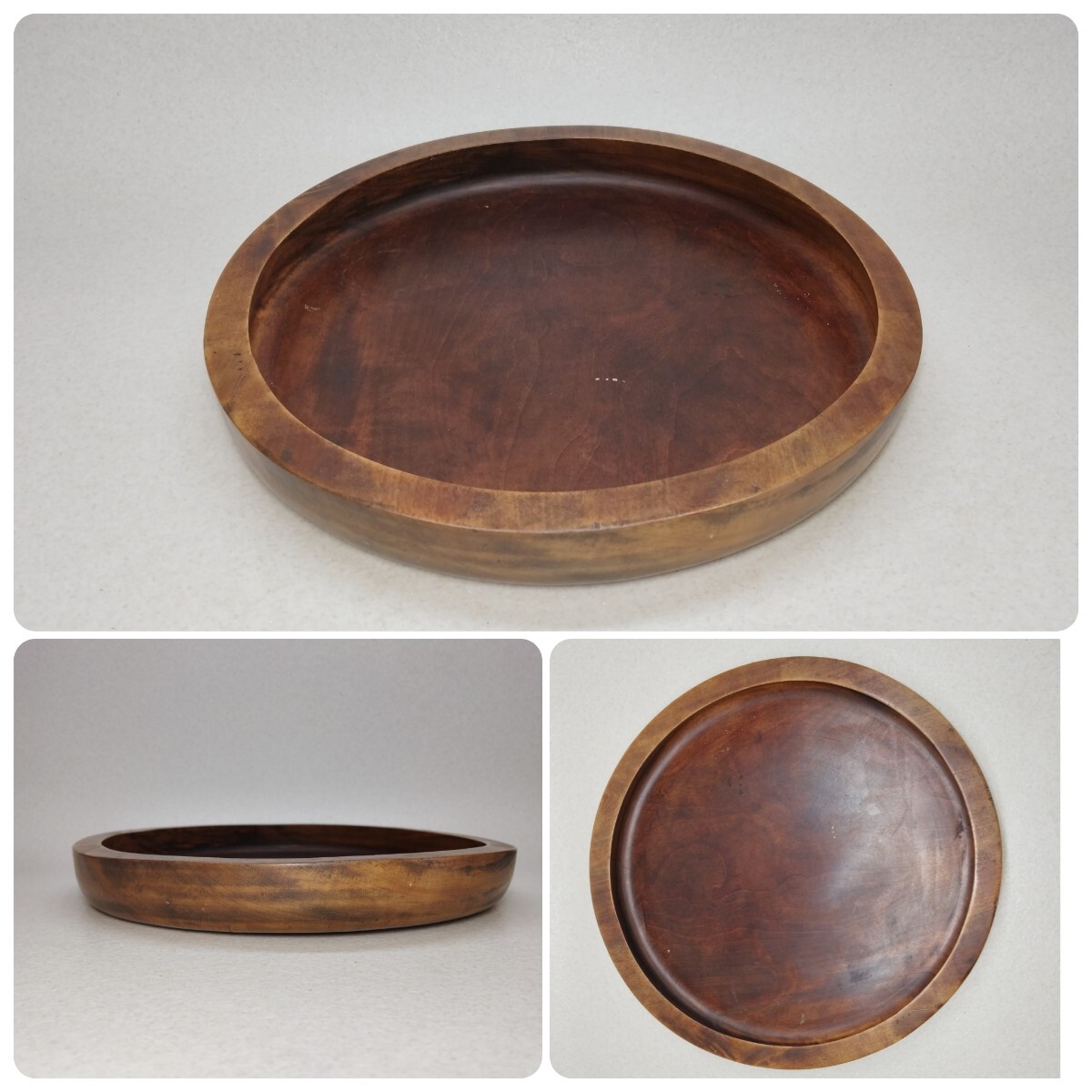 煎茶 丸盆 時代 古盆 盆 くり貫 煎茶道具 古木 煎茶盆 当時物 旧家整理品b拍卖