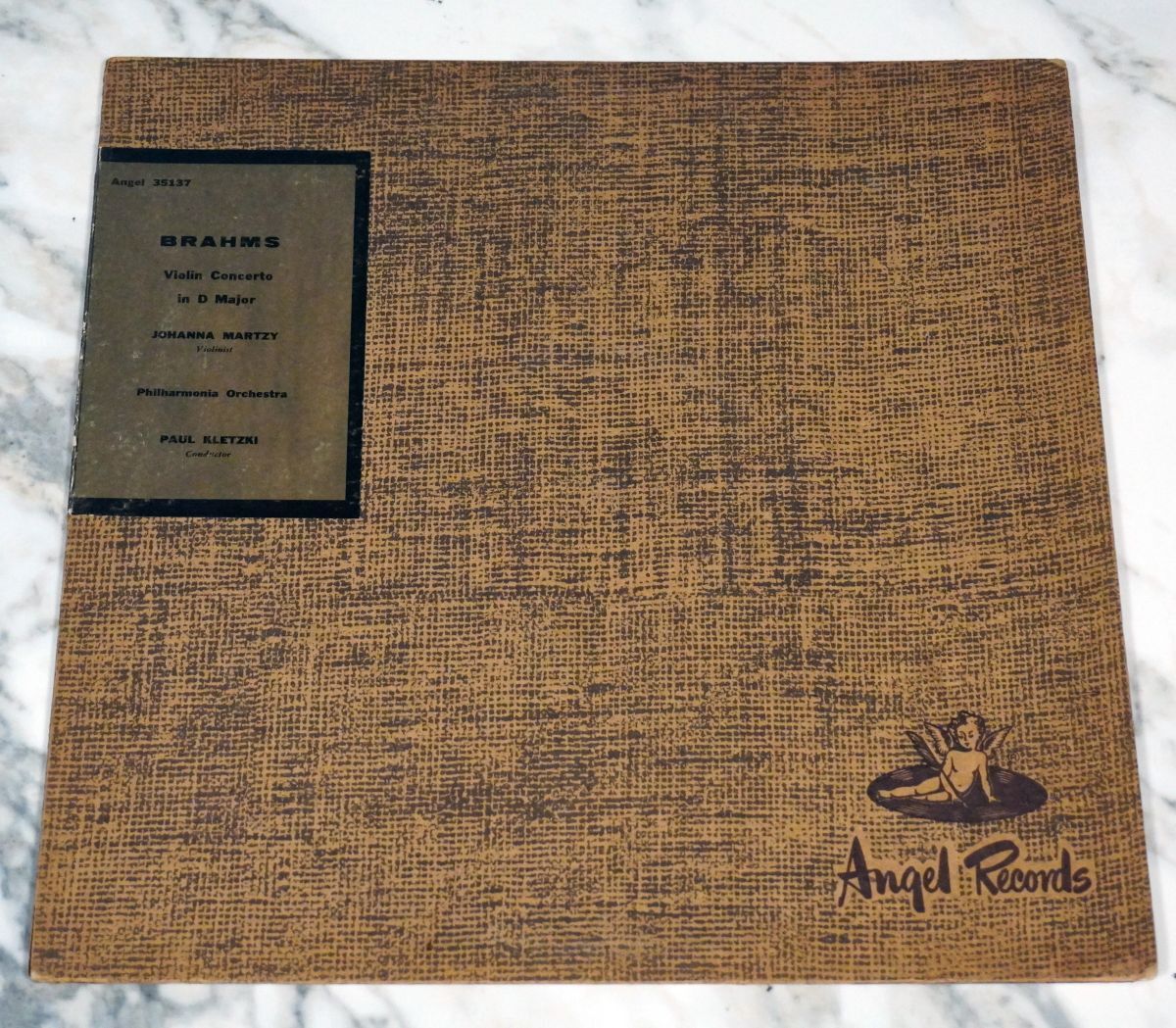 ブラームス ヴァイオリン協奏曲 マルツィ 英ANGEL 共通ジャケ拍卖