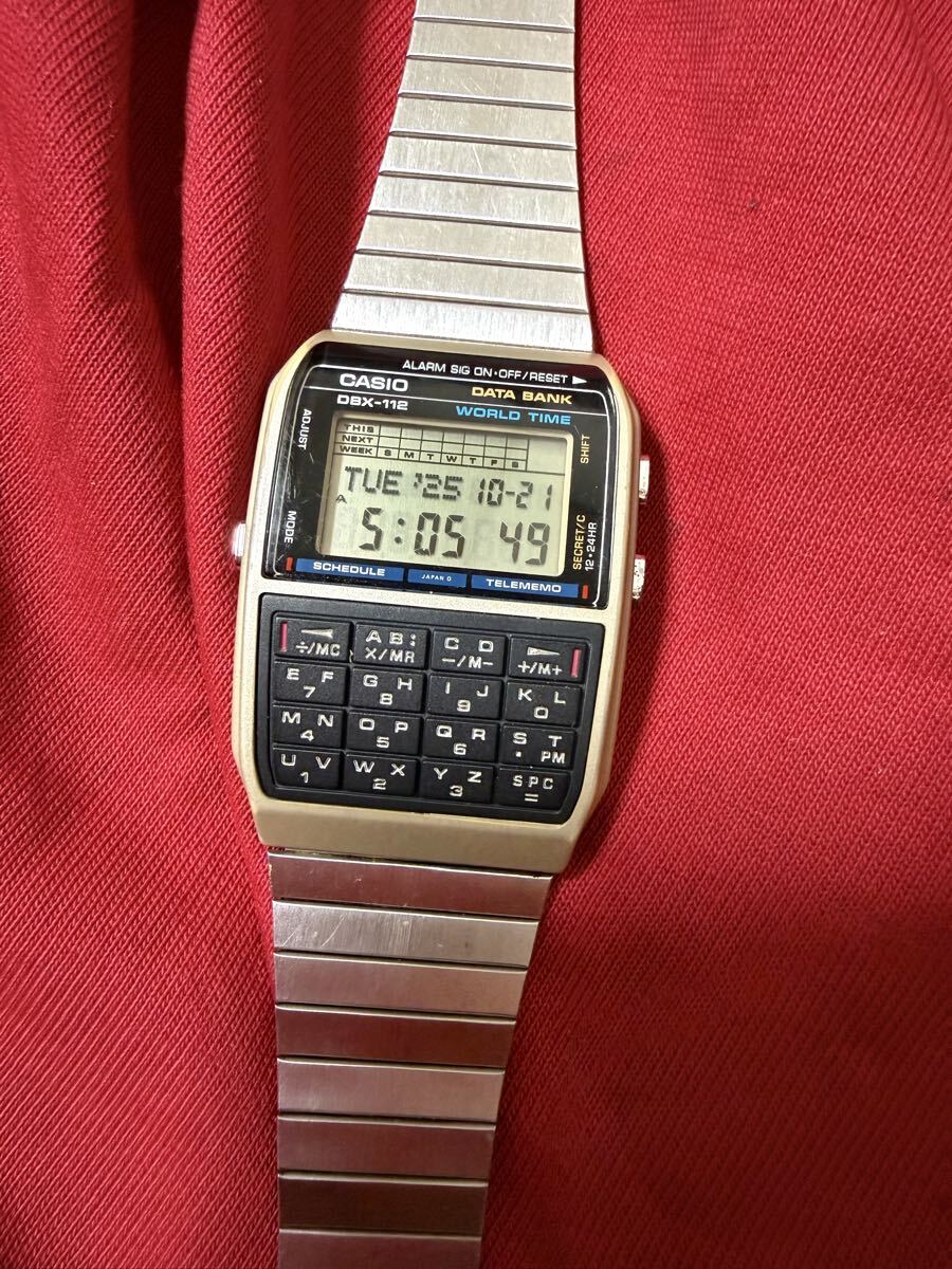 CASIO data bank 腕時計 データバンク DBX-112 本体拍卖