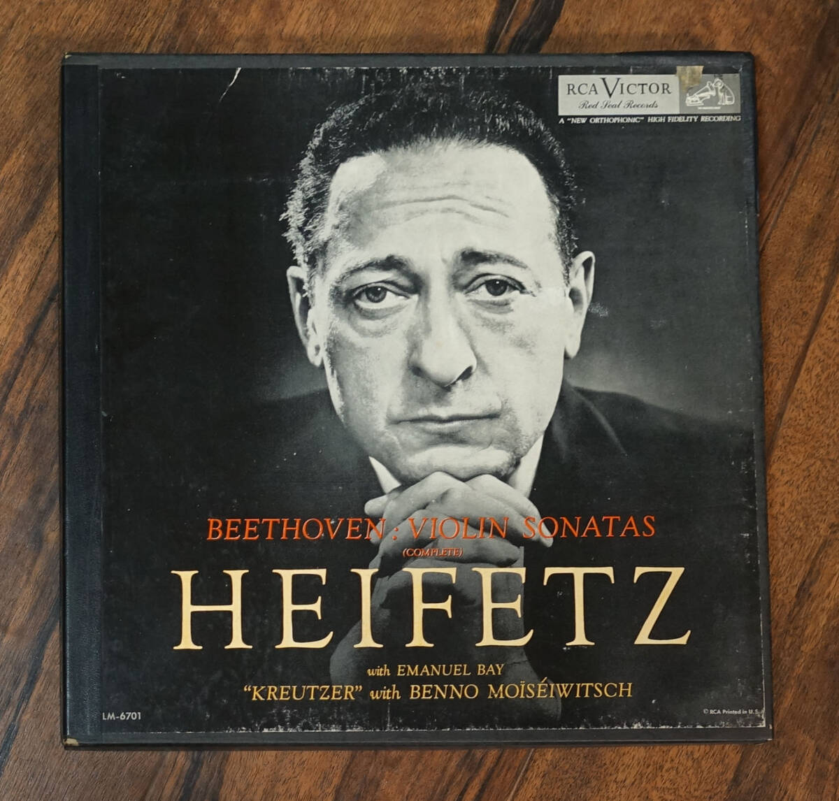 超レア! 極美! 米RCA LM 6105 1st Marronラベル ベートーヴェン: ヴァイオリン・ソナタ全曲 ハイフェッツ拍卖