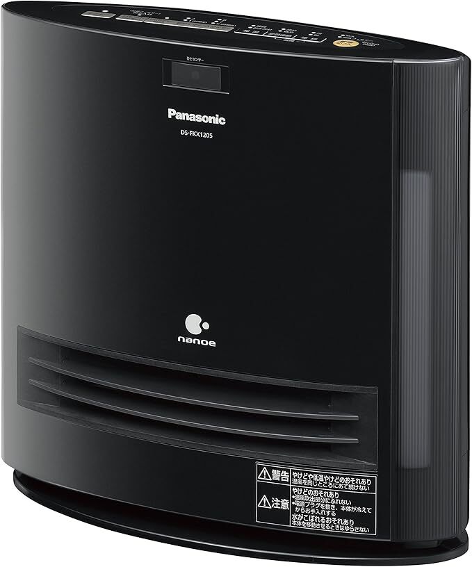 パナソニック セラミックファンヒーター 加湿機能付 ひとセンサー付 ナノイー搭載 ブラック DS-FKX1205-K拍卖