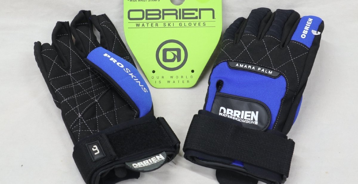 プロスキン 3/4フィンガー グローブ サイズ/L ブルー×ブラック セール オブライエン 23拍卖