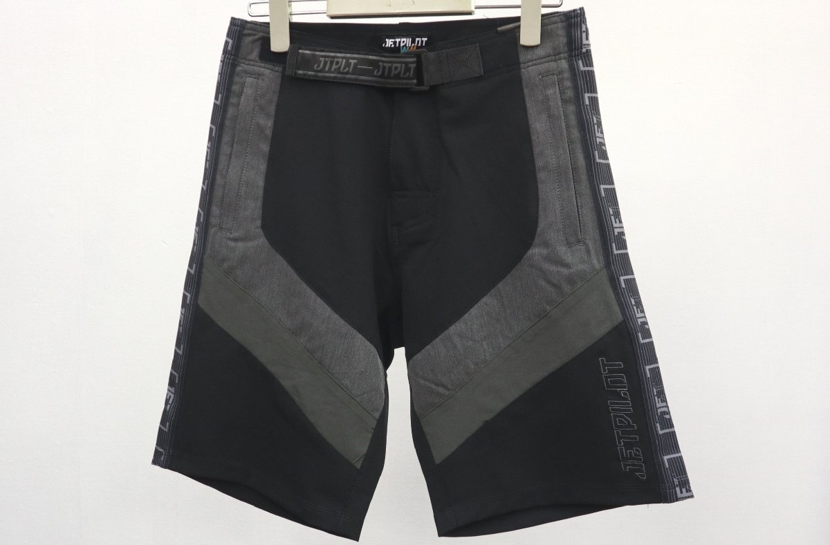 オプチマム ボードショーツ 42インチ ブラック×チャコール メンズ セール ジェットパイロット JETPILOT S22900拍卖