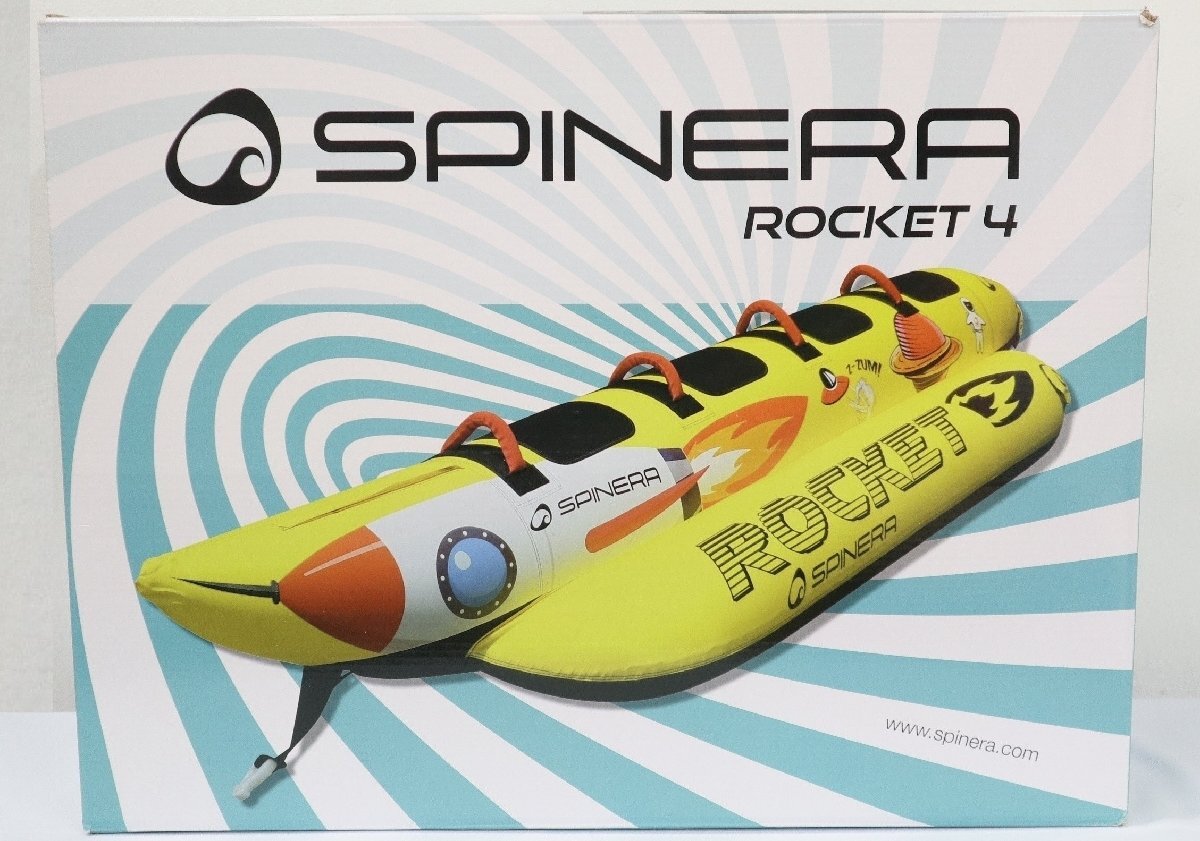 ロケット4 乗員/1人~4人乗り トーイングチューブ バナナボート ウォータートーイ 送料無料 スピネラ拍卖