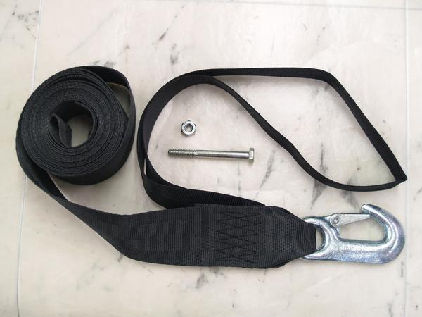 PWCループストラップ 3.6m ブラック ハンドウインチ用 セール ダットンL拍卖