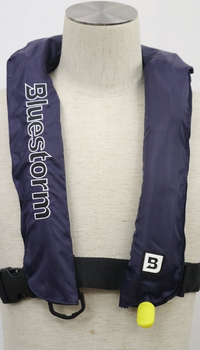 手動膨張式 ライフジャケット BSJ-2300 フリーサイズ ネイビー 小型船舶(フィッシング)用 救命具 セール ブルーストーム拍卖