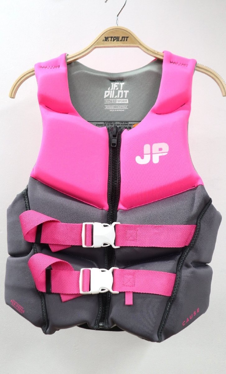コーズ レディース ネオ ベスト サイズ10/M ピンク/チャコール 予備検査合格実績型 ジェットパイロット JETPILOT JA24207拍卖