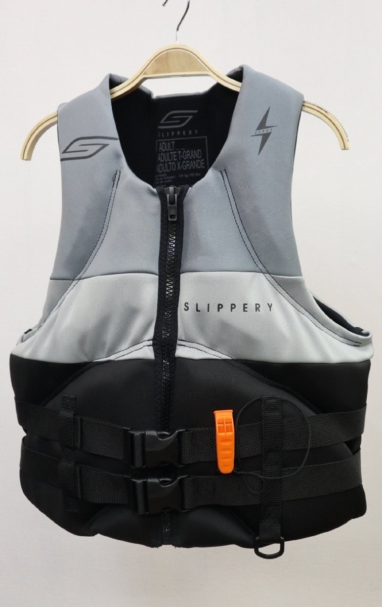 サージ ネオベスト サイズ/M ブラック×チャコール JCI予備検査承認品 メンズ セール スリッパリー Slippery拍卖