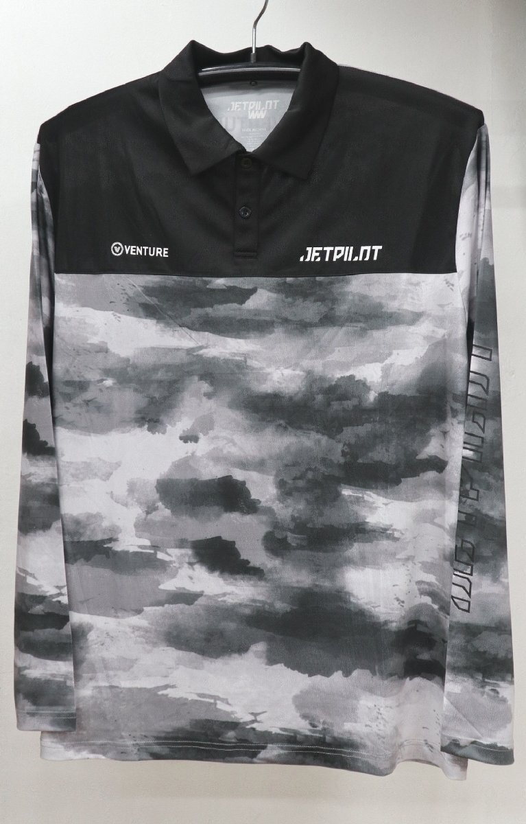 ベンチャー フィッシング ポロシャツ サイズ/XL グレイ×カモ メンズ セール ジェットパイロット JETPILOT JA22180 23拍卖