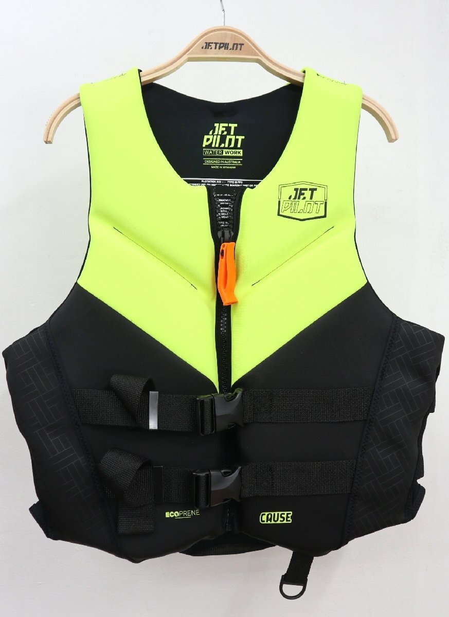 コーズ F/E ネオ ベスト サイズ/L イエロー JCI予備検査合格実績型 ジェットパイロット jetpilot JA24217拍卖