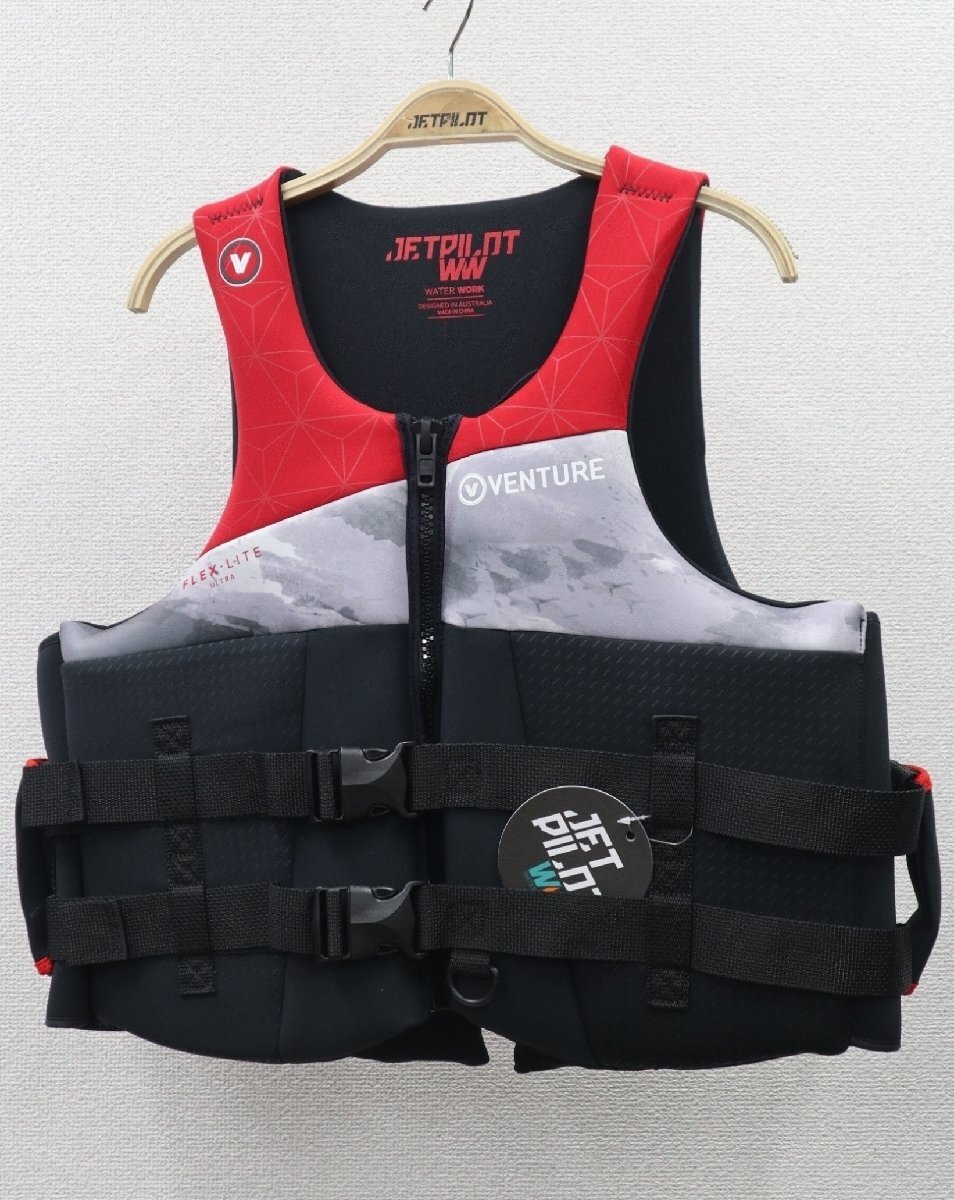 ベンチャー ネオベスト サイズ/M レッド/カモ 予備検査合格実績型 セール ジェットパイロット JETPILOT JA22114拍卖