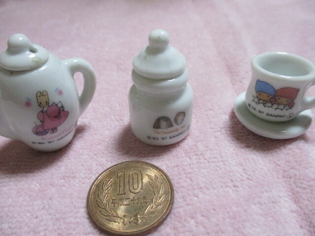レトロな1997年 サンリオ キキララ他 食器3点 未使用拍卖