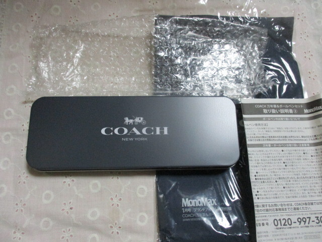 COACH コーチ 万年筆&ボールペンセット 未使用拍卖