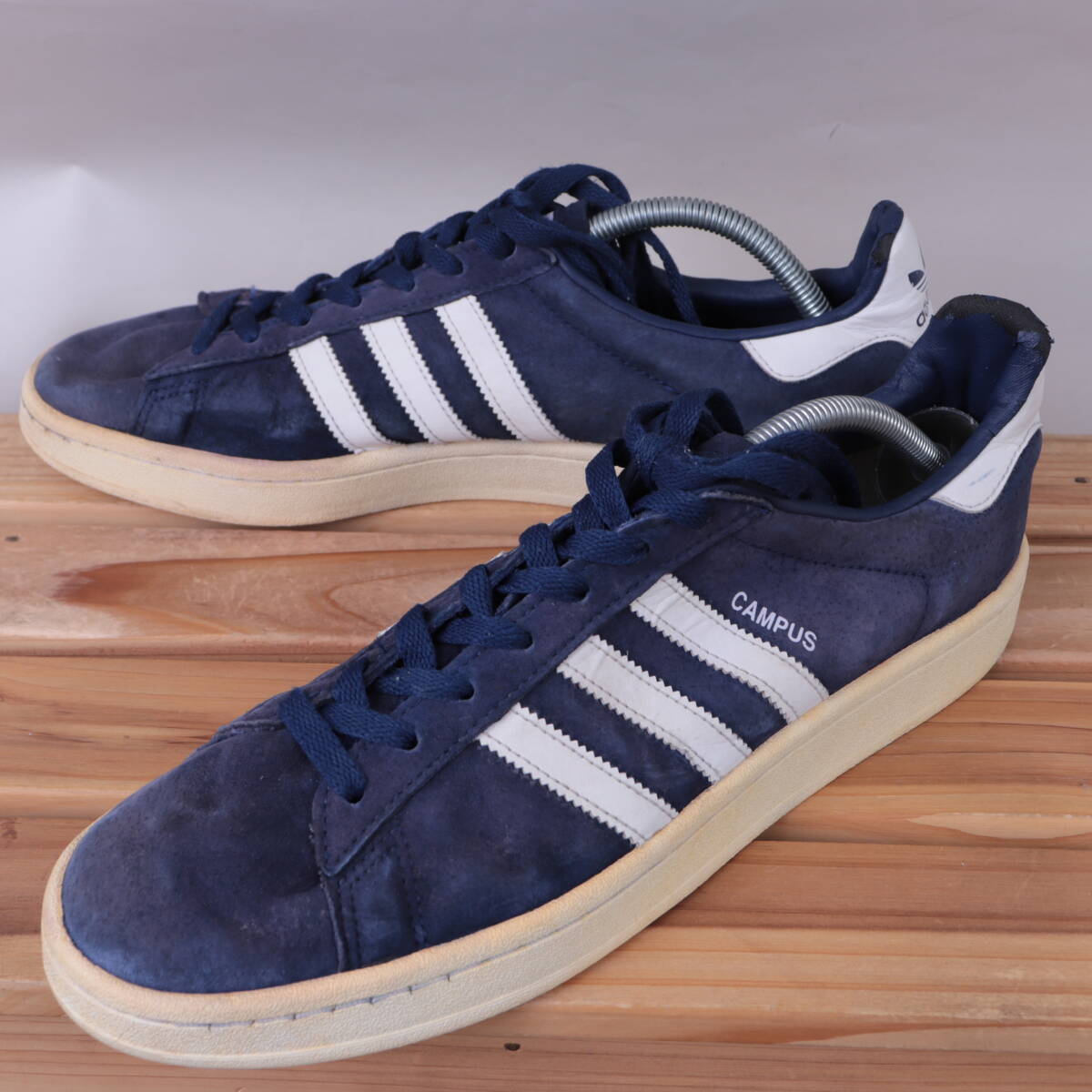z3159 アディダス キャンパス US11 29.0cm/紺 ネイビー白 ホワイト adidas CAMPUS メンズ スニーカー 中古拍卖
