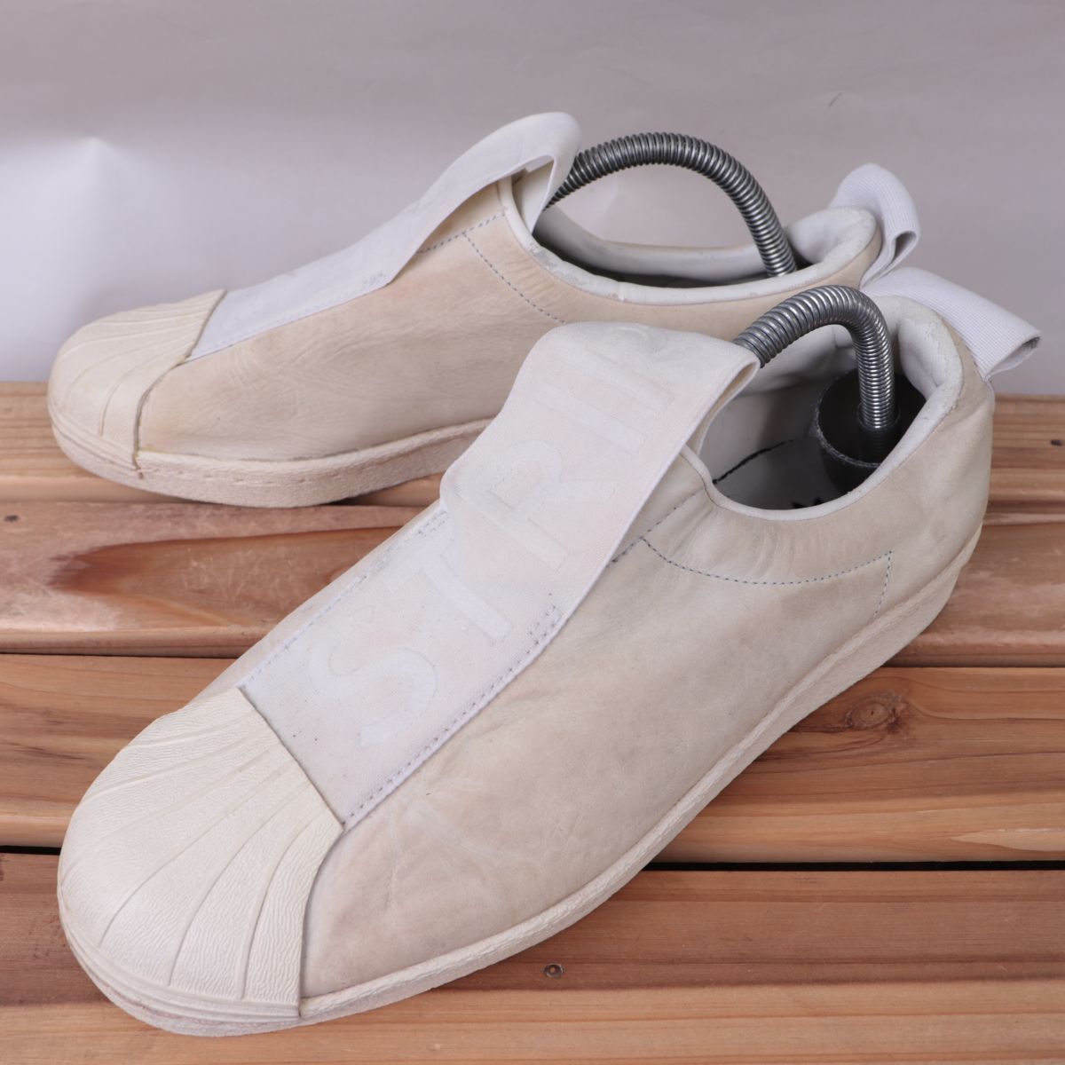 z3139 アディダス スーパースター スリッポン US9 26.0cm/白 ホワイト アイボリー adidas SUPERSTAR Slip On レディース スニーカー 中古拍卖