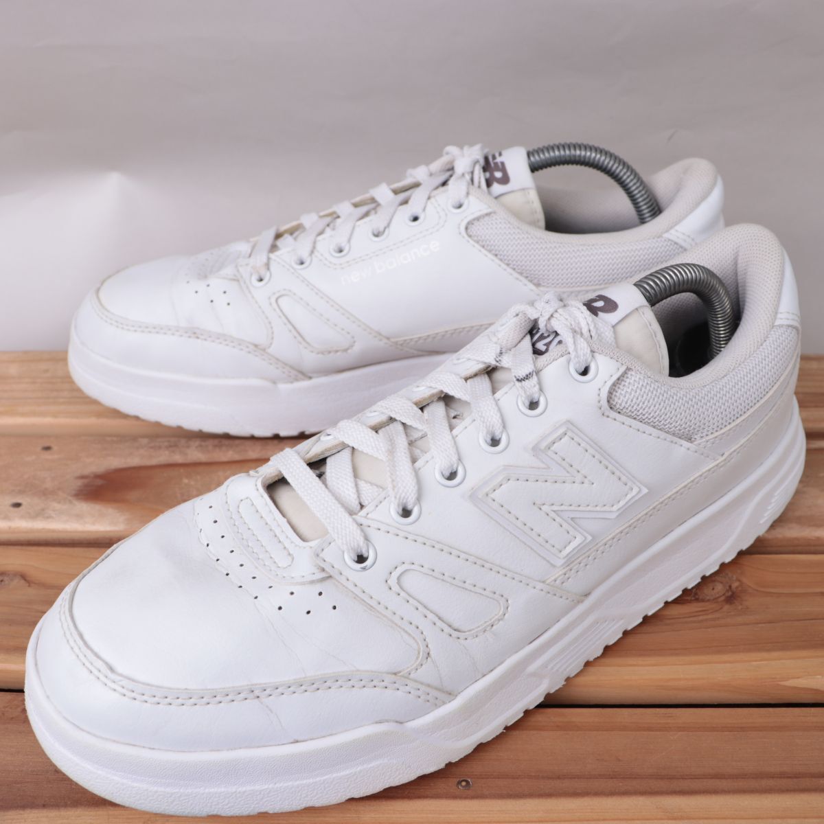 z3141【CT20】ニューバランス US9 27.0cm/白 ホワイト newbalance メンズ スニーカー 中古拍卖