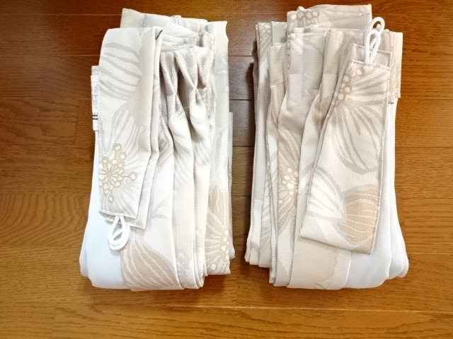 送料込み 新品未使用 遮光カーテン 幅150cm 丈200㎝ 遮光2~3級 遮光 遮熱 厚手 ボタニカル柄 アジャスターフック拍卖