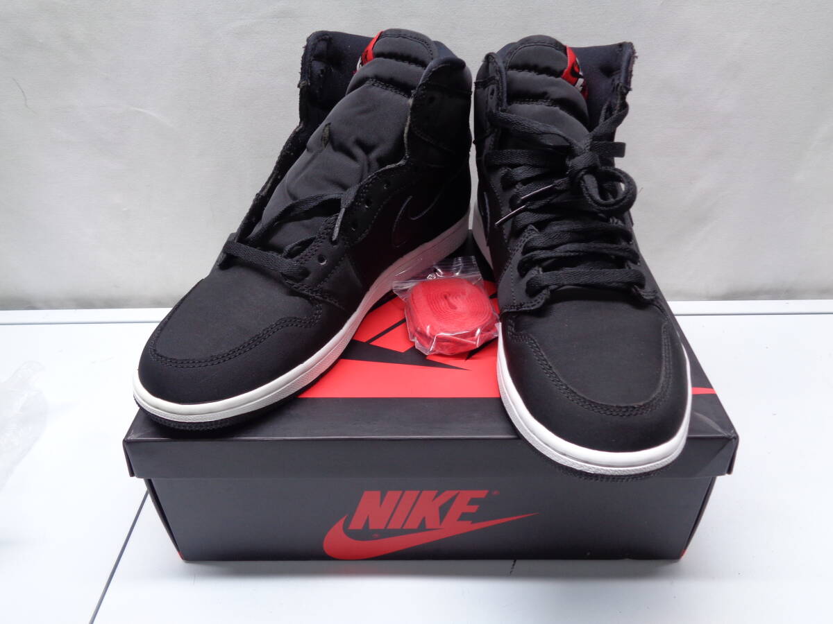 77-14 スニーカー NIKE AIR JORDAN 1 HIGH PSG Black サイズ 27.5cm AR3254-001拍卖