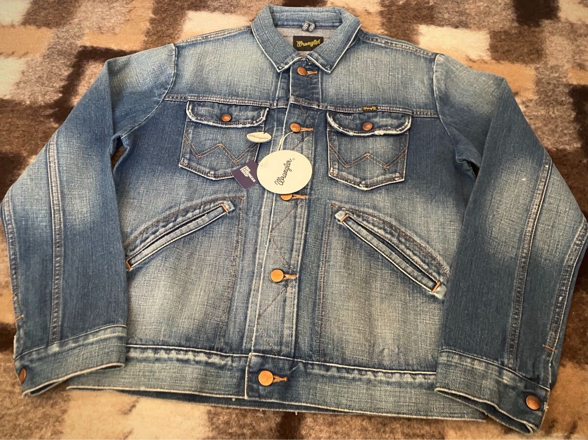 【新品未使用&送料無料】サイズL Wrangler 124 MJ デニムジャケット Gジャン ラングラー 111 10 MJZ トラッカージャケット ランチコート拍卖