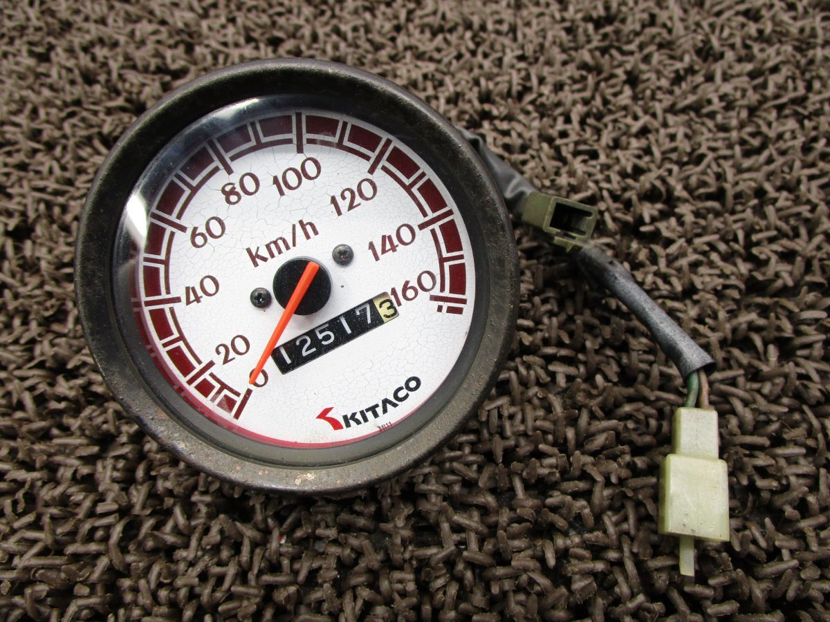 NS-1 社外 キタコ スピードメーター 160Km ●A8094!AC12 カスタム素材に ホンダ 【 AC08E 】 キャブ車 12V拍卖