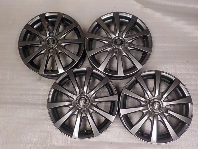 【 MANARAY SPORT マナレイスポーツ 】 EUROSPEED 14インチアルミホイール 4本 4H PCD100 4.5J +43 JWL拍卖