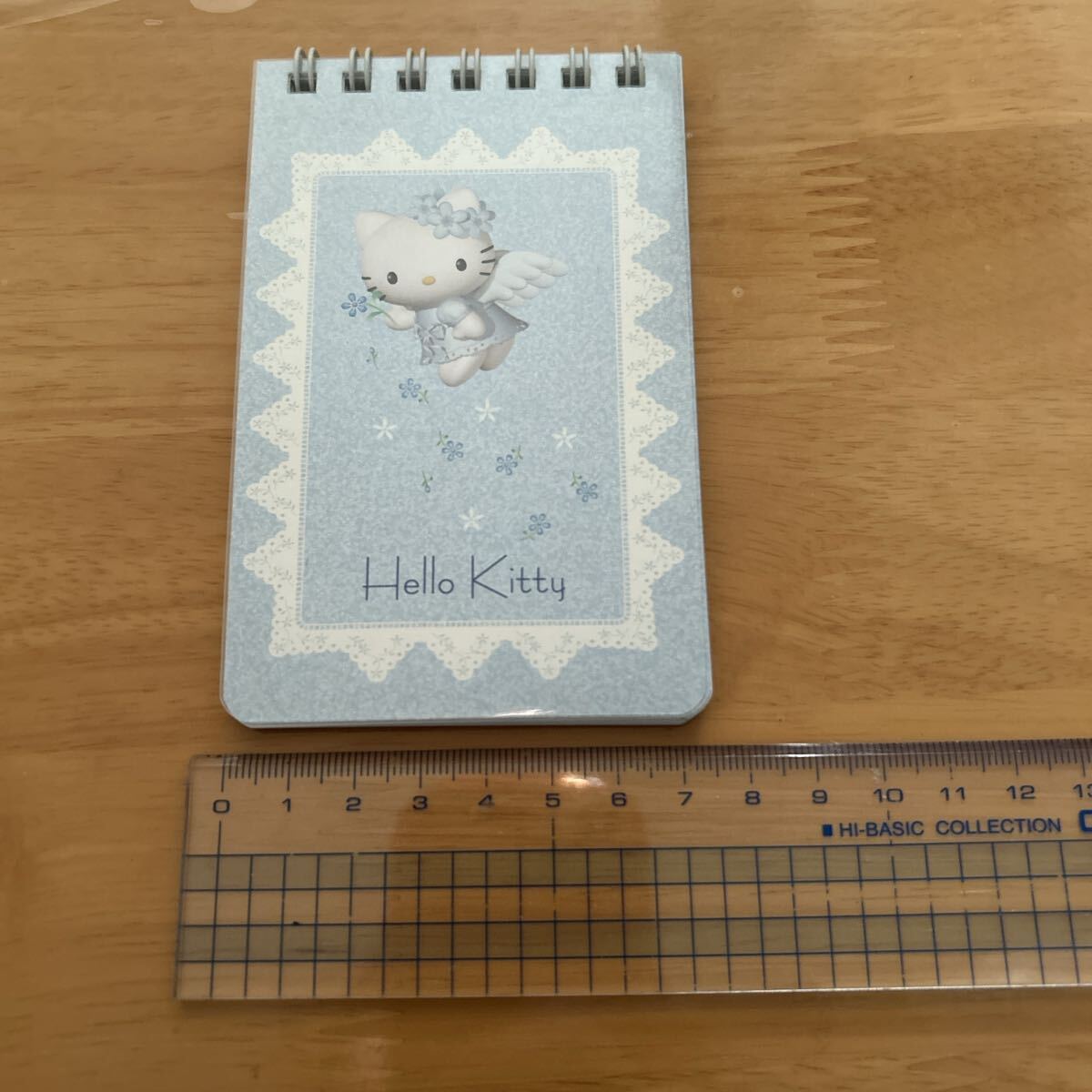 ハローキティ キティ ブルー 花 メモ メモ帳 天使 2000 エンジェル 平成拍卖