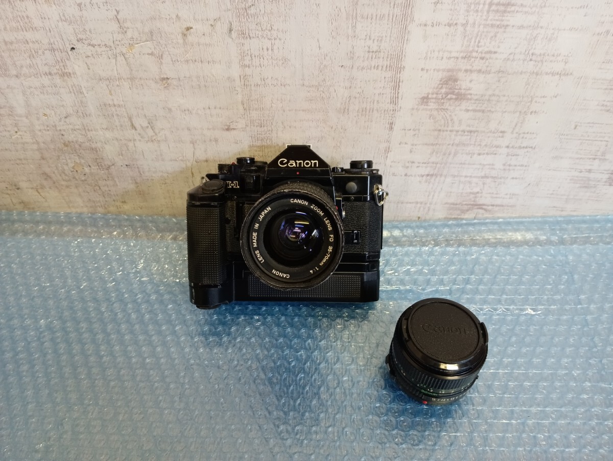 Canon キャノン A-1 一眼レフ フィルムカメラ LENS レンズ FD 35-70mm 1:4 50mm 1:1.4 レトロ カメラ ジャンク拍卖