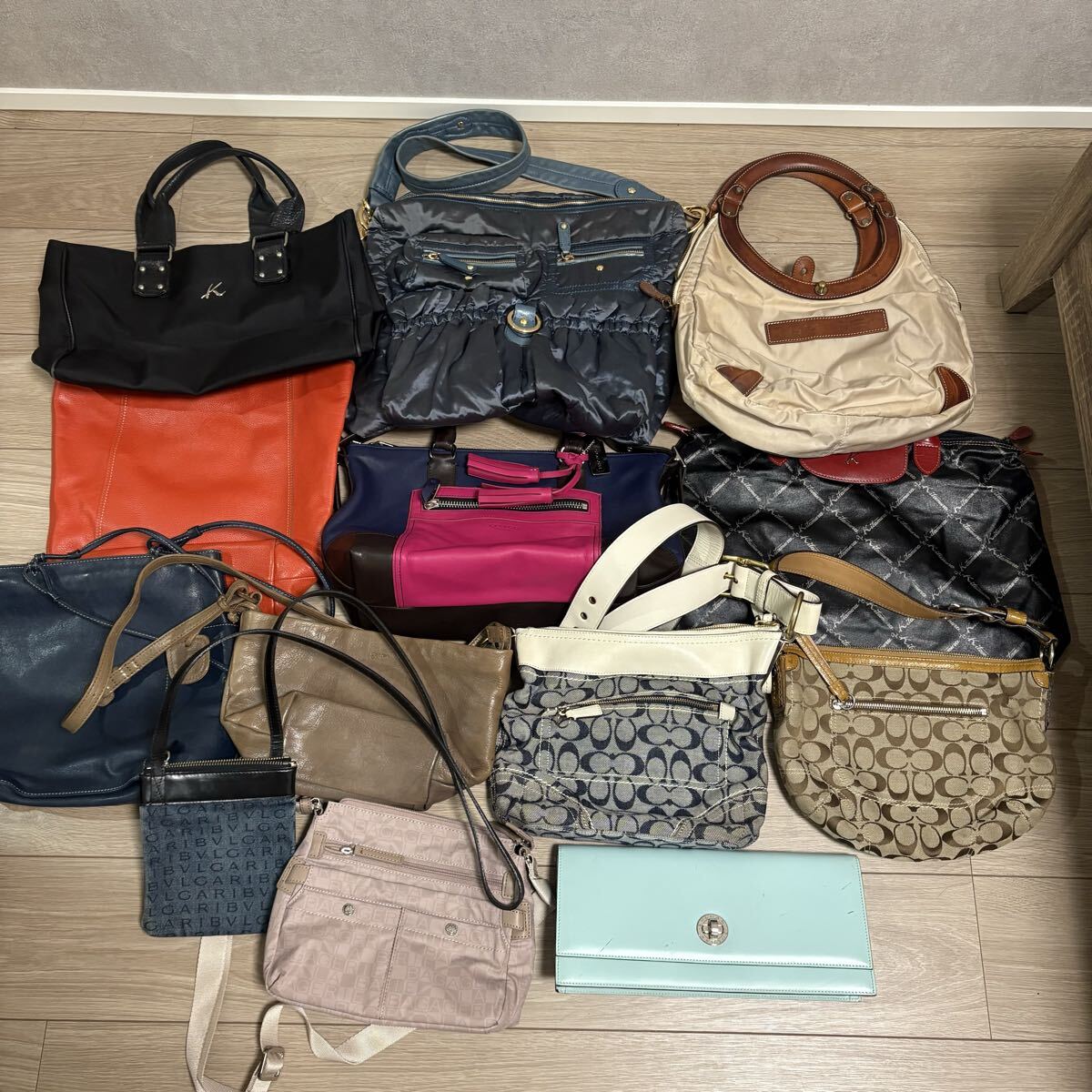 ブランドバッグ まとめ レディース 美品 ショルダーバッグ コーチ COACH レザー ハンドバッグ シグネチャー トッズ ブルガリキタムラ拍卖