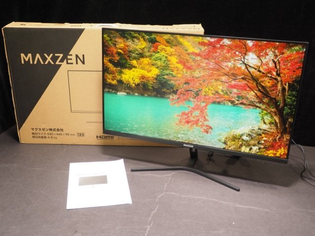 D602 MAXZEN JM27CH01 27インチ 液晶モニター 1920x1080(フルHD) IPSパネル/非光沢/ノングレア 75Hz 6ms ディスプレイ マクスゼン拍卖