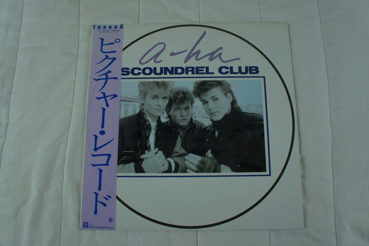 ★帯付★ SCOUNDREL CLUB A-HA アーハ ピクチャー レコード P-13505拍卖