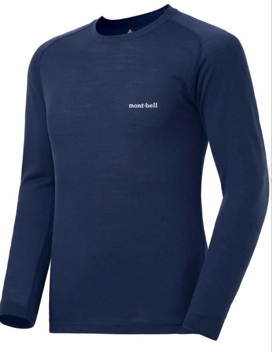 新品 モンベル スーパーメリノウール ラウンドネックシャツ M拍卖
