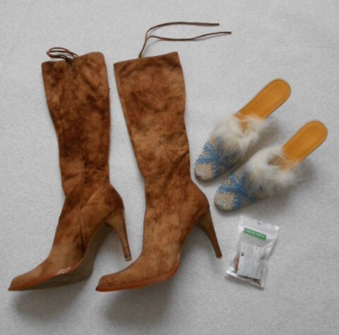 □□□□新品 レディース ロング ブーツ GRACE CONTINENTAL グレースコンチネンタル スノー 刺繍 ファー ミュール ハイヒール 修理 チップ拍卖