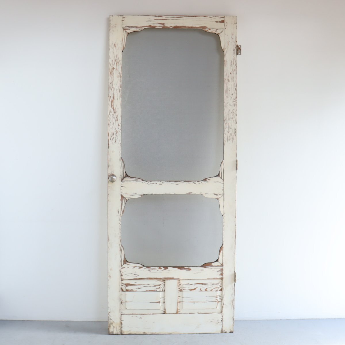 アメリカ ヴィンテージ 木製ドア / 扉 建具 USA ガラス door 店舗什器 ディスプレイ 板 古材 アンティーク パーテーション#606-50-180-65拍卖