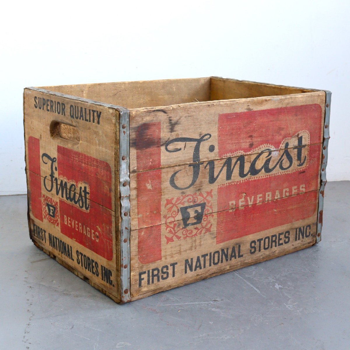 ヴィンテージ 木箱 /アメリカ ウッドボックス WOOD BOX 収納 収納ボックス ディスプレイ アンティーク#610-30-233-118拍卖