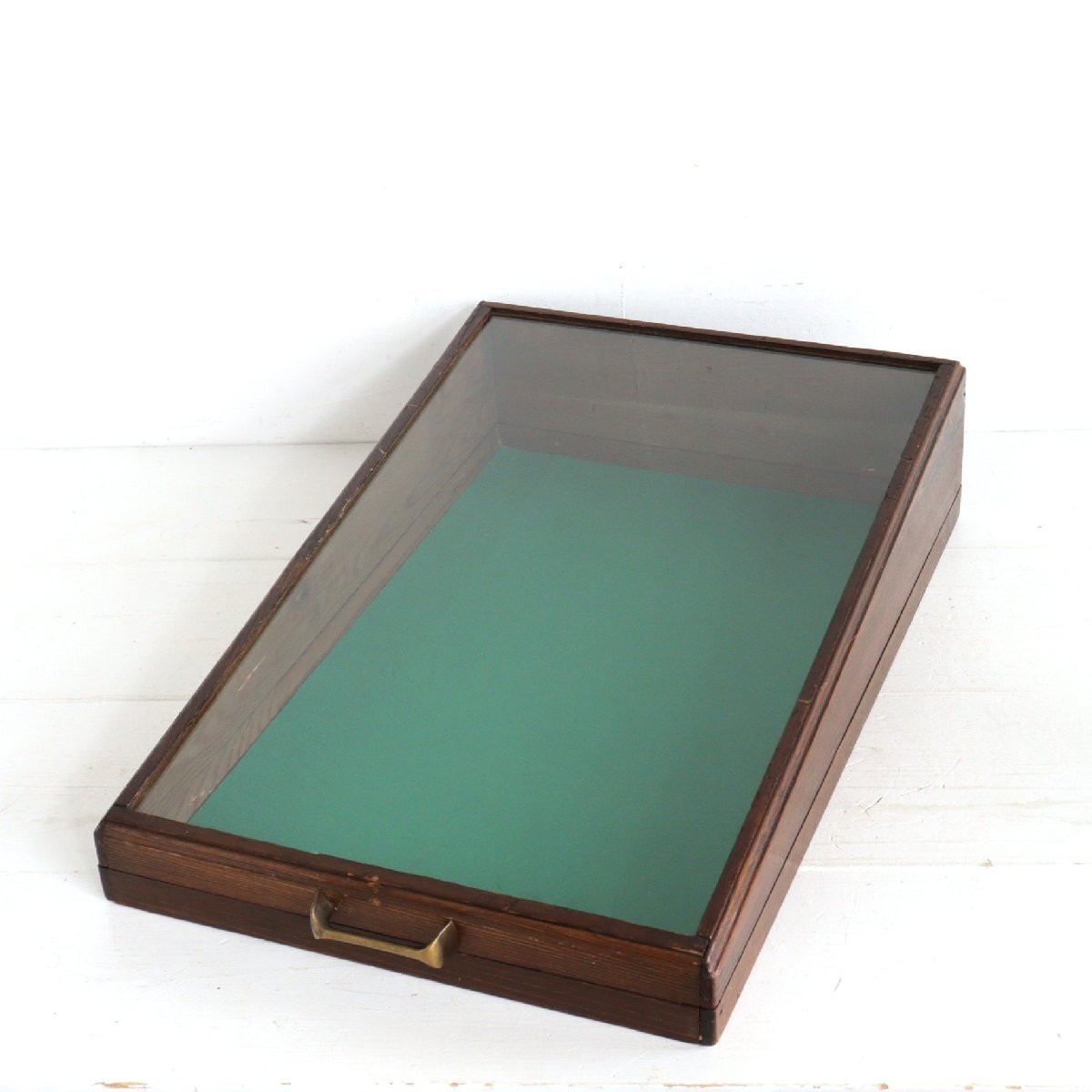 ヴィンテージ ガラスショーケース /アメリカ 店舗什器 飾り棚 ディスプレイ アクセサリー収納 アンティーク ボックス#610-10-129-438拍卖