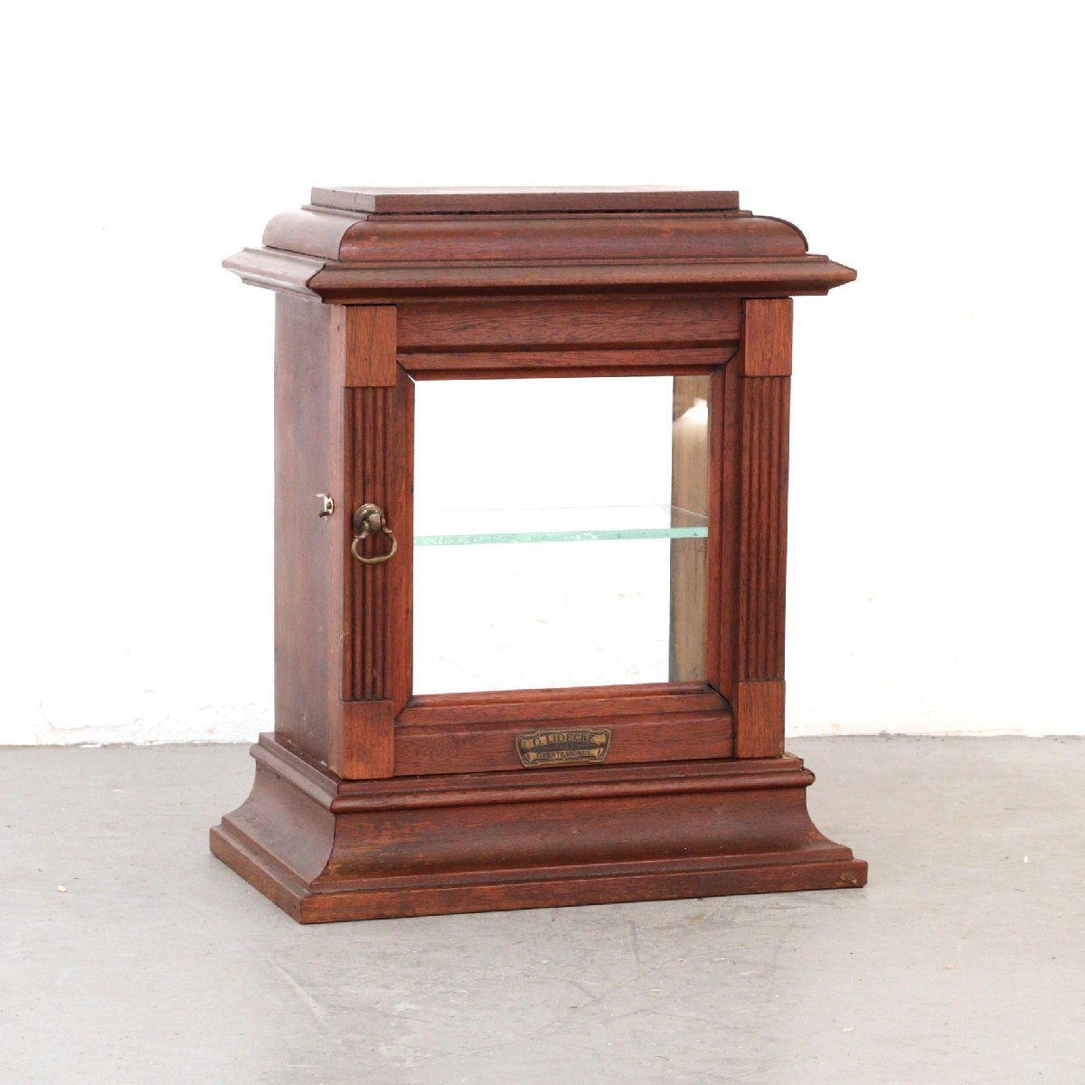 ヴィンテージ 2段式 ガラスケース /アンティーク アメリカ 飾り棚 ショーケース 卓上 ディスプレイ アクセサリー#705-65-114-236拍卖