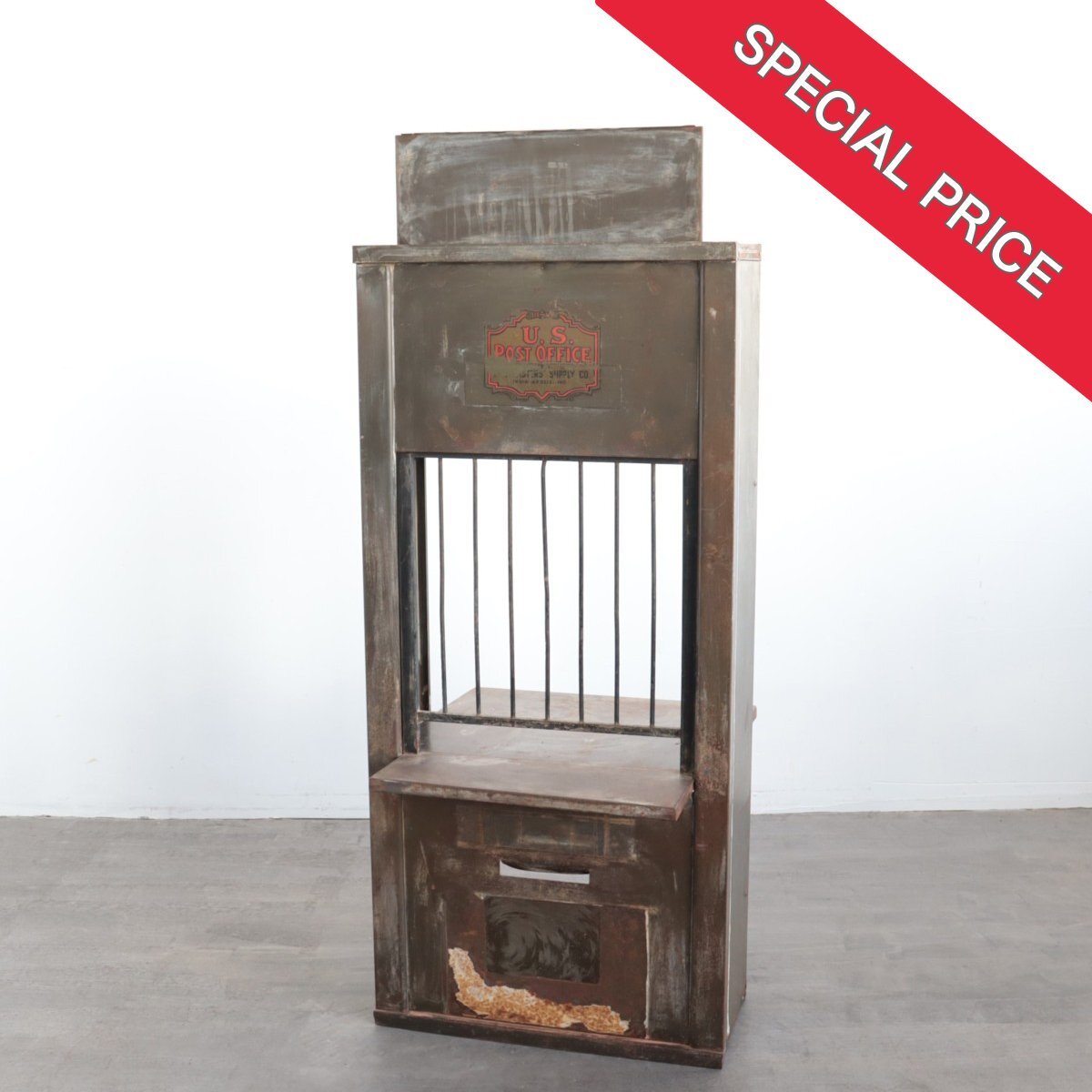 【元値 ¥388,000】1900s-1920s 【US POST OFFICE 】キャビネット/アメリカ アンティーク インダストリアル ヴィンテージ#4013拍卖
