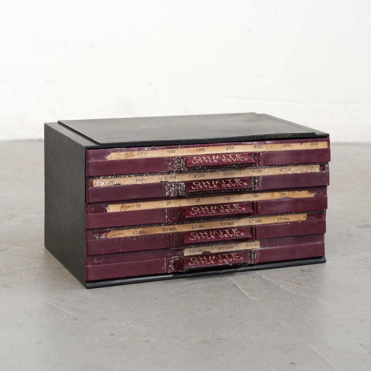 OHMITE LITTLE DEVILS パーツキャビネット/アメリカ インダストリアル ツールケース 収納 部品入れ ディスプレイ 雑貨 #705-20-039-742拍卖