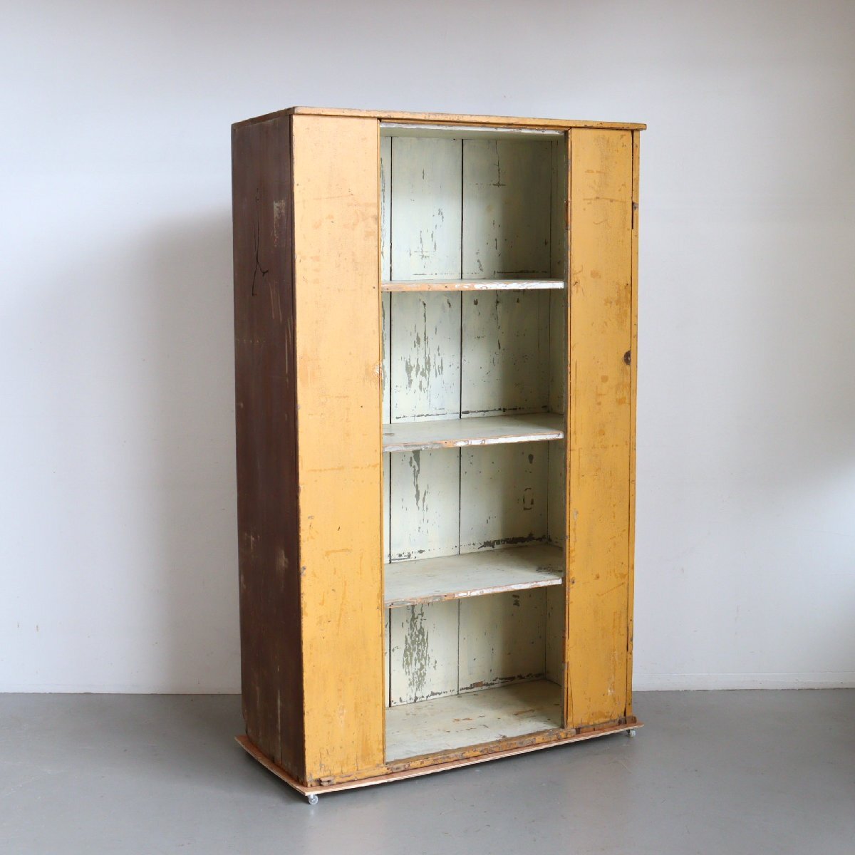 ヴィンテージ 木製キャビネット / アメリカ 店舗什器 小物収納 ディスプレイ タンス シェルフ 棚 インテリア アンティーク#702-96-220-421拍卖