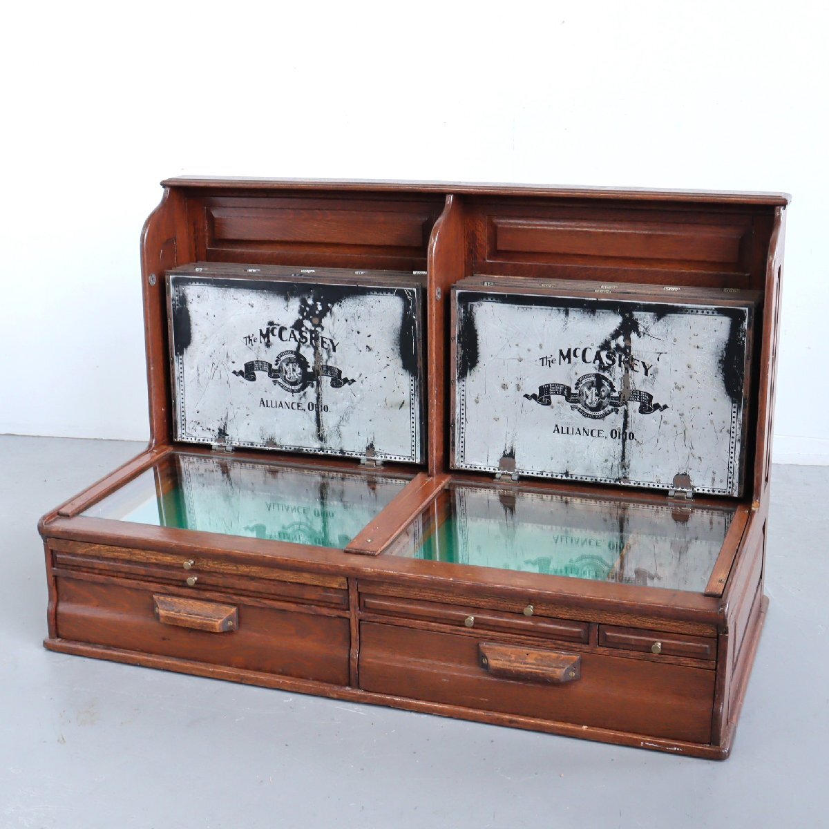 推定1920s~30s アンティーク レジスターキャビネット /木製 レジ アメリカ ディスプレイ 什器 インテリア#510-300-165-638拍卖