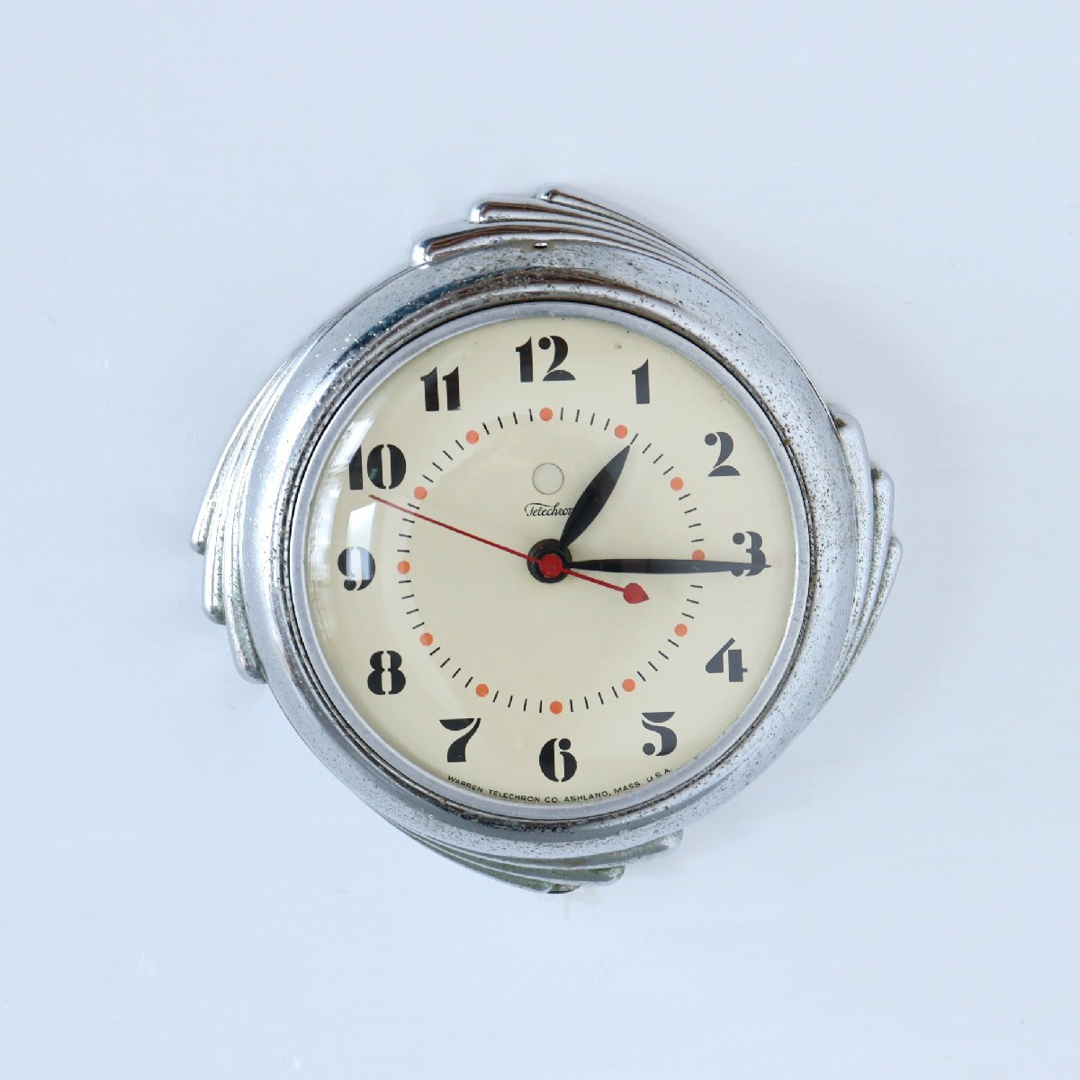 Telechron ヴィンテージ ウォールクロック /アメリカ 壁掛け時計 ディスプレイ アンティーク キッチン 雑貨#606-20-42-557拍卖