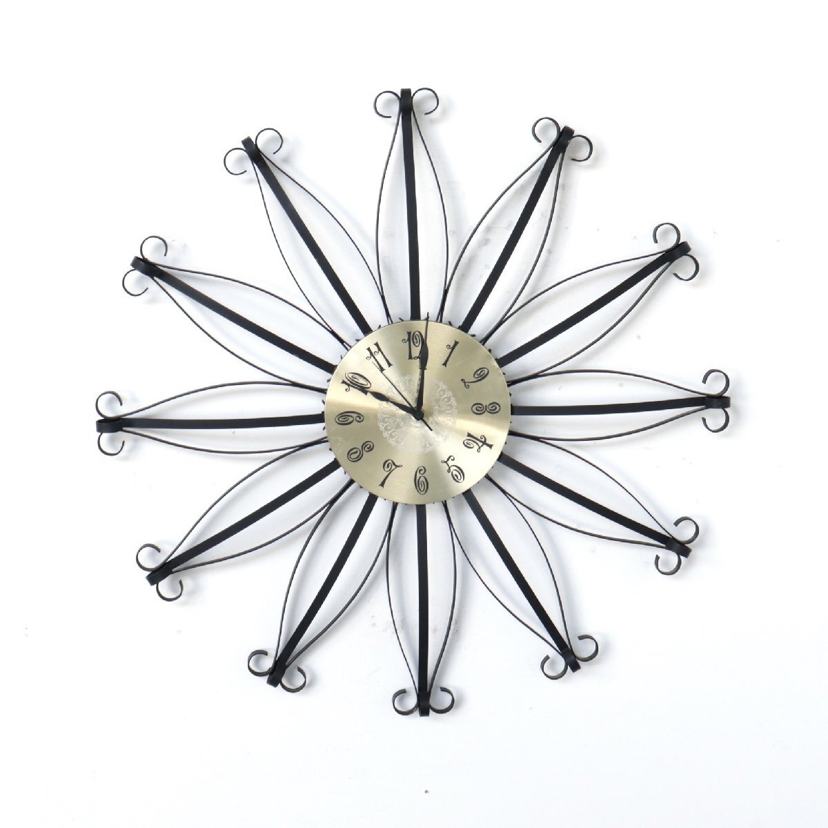 Westclox社製 ミッドセンチュリー サンバーストクロック / アメリカ 壁掛け時計 USA ヴィンテージ アンティーク ウォールデコ #506-131-436拍卖