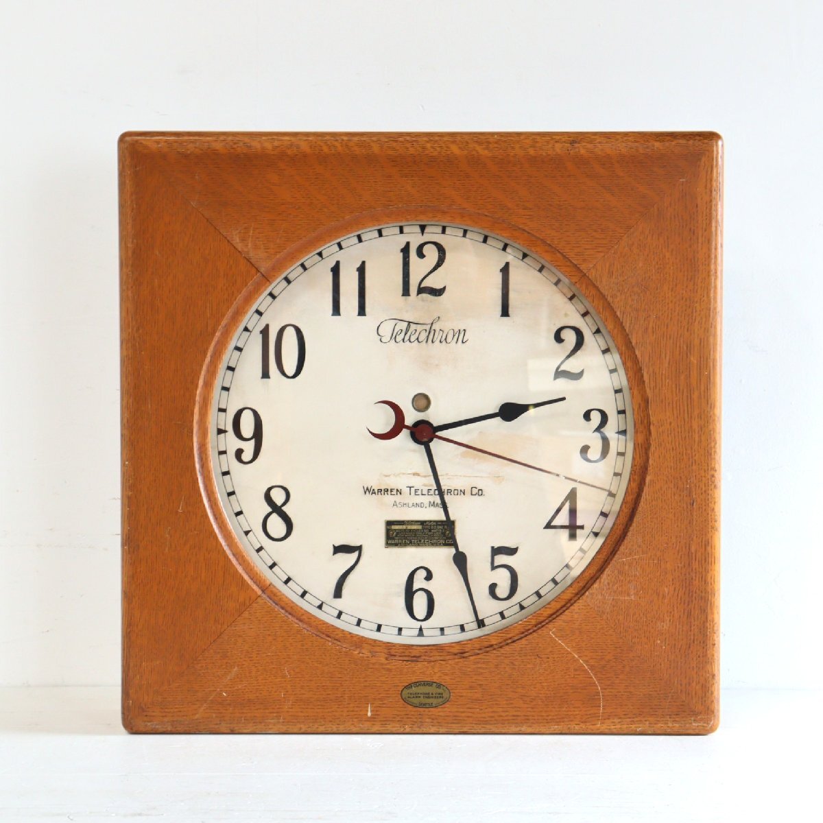 20s~30s WARREN TELECHRON ヴィンテージクロック / アメリカ ヴィンテージ テレクロン 壁掛け時計 ウォールクロック #705-120-192-475拍卖